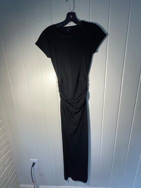 PERFECTION! All Saints Ruched Side Cotton Maxi Dress - size S
